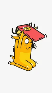 双十一一只小鹿呈上红包动画形象免抠