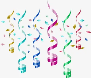 节日彩带矢量素材免抠