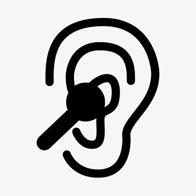 听歌图标 耳朵免抠