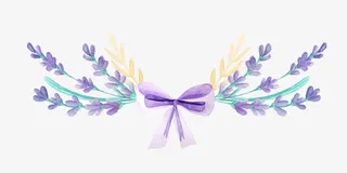 唯美薰衣草免抠