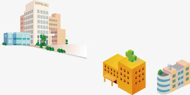 高端写字楼接待图免抠