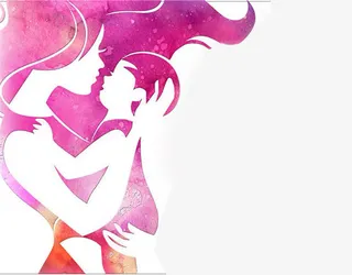 卡通人物，母婴，母爱，母亲节，免抠