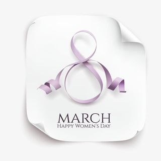 矢量丝带数字8免抠