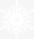 冬季手绘白色雪花免抠