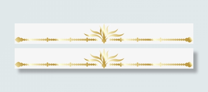 黄色经典花纹串珠酒店招聘免抠