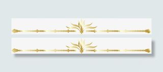 黄色经典花纹串珠酒店招聘免抠