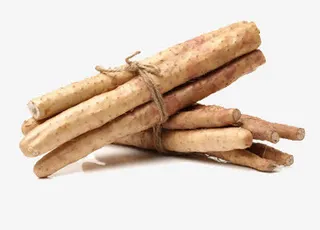 两捆新鲜山药免抠