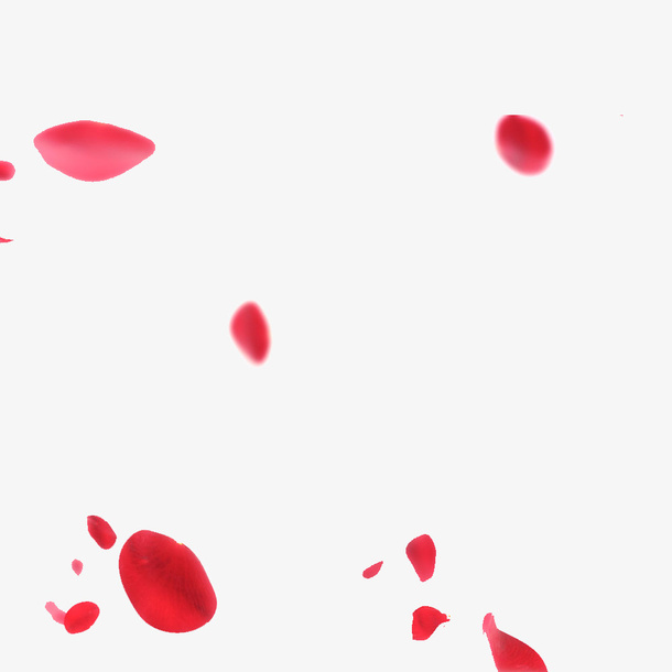 粉色花瓣漂浮元素免抠