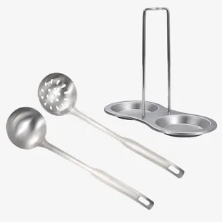 不锈钢汤漏勺免抠