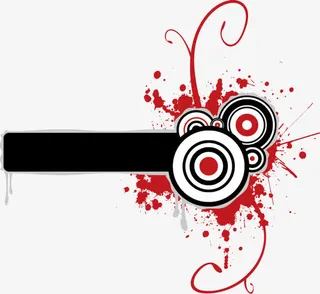 酷动泼墨元素免抠