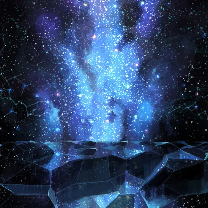 光亮晶格化多边形星空背景高清