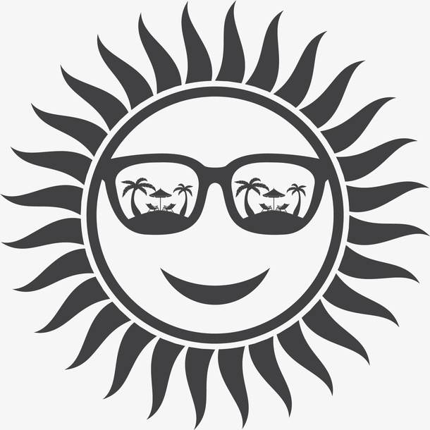 手绘太阳免抠素材免抠