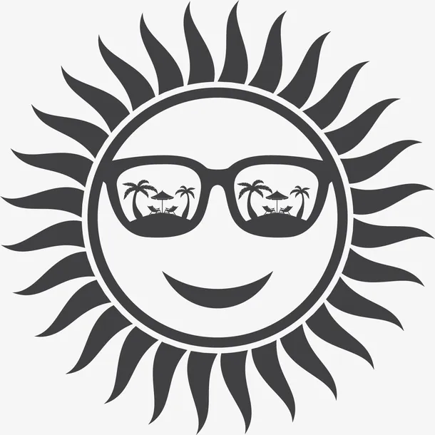 手绘太阳免抠素材免抠