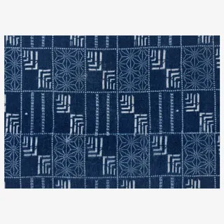 蓝色花纹布料免抠