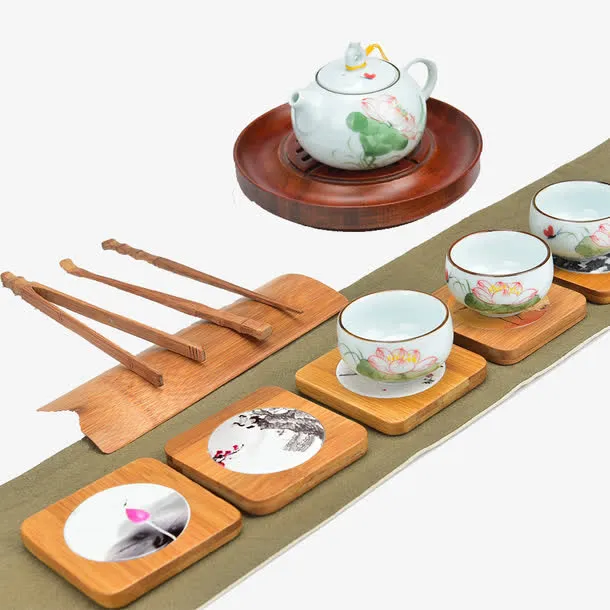 加厚竹瓷组合免抠