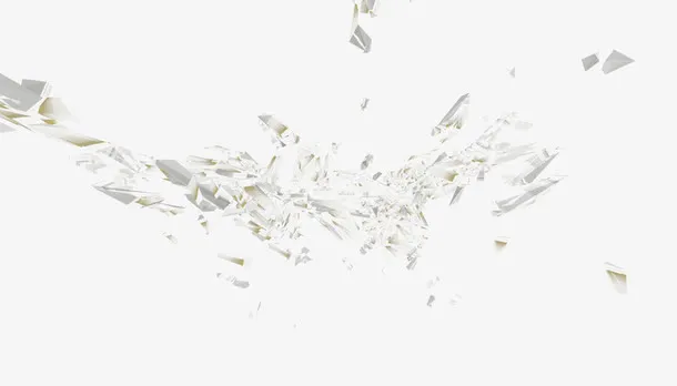 艺术科技图案  破裂的玻璃免抠