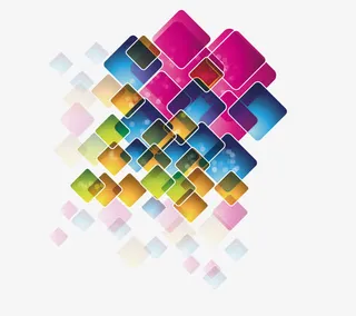 抽象科技方块背景