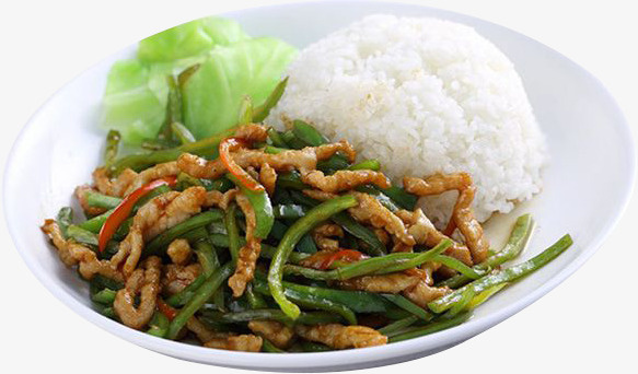 尖椒肉丝盖饭免抠