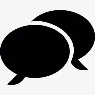 两个圆形的泡泡图标免抠