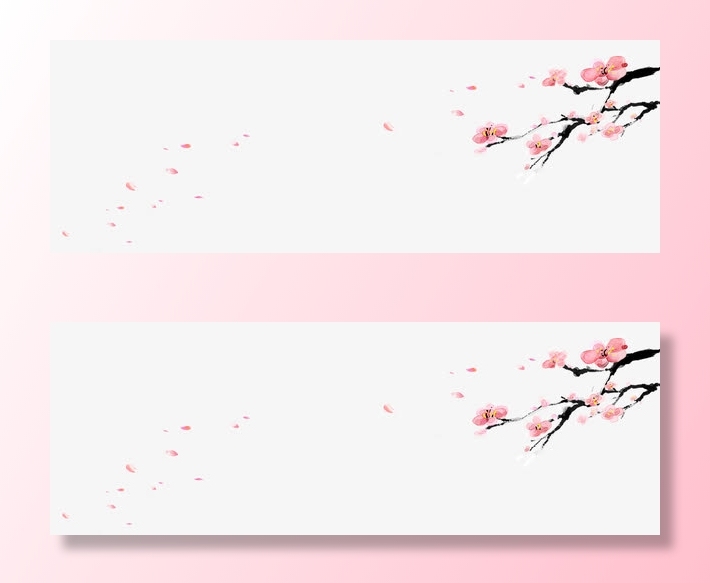 樱花花瓣飘落免抠装饰植物元素