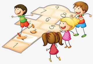 课间玩耍的小孩免抠