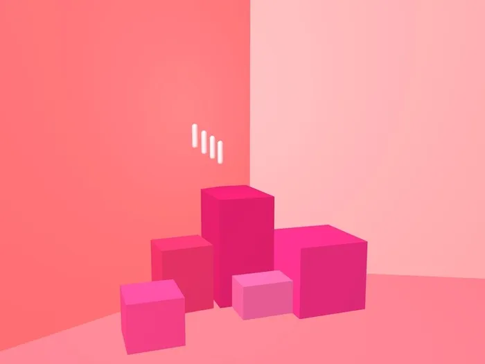 C4D粉色立体背景高清