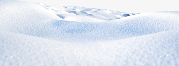 白色创意合成效果雪地免抠