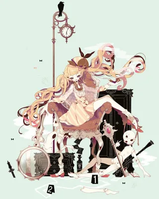 创意黄衣少女动漫插画免抠