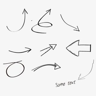 简单黑色箭头免抠