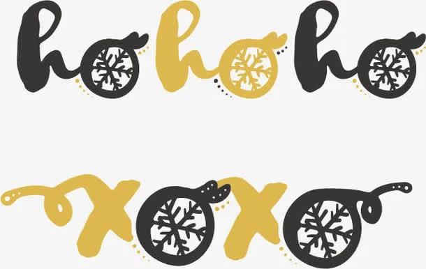 黑金风格语气词免抠