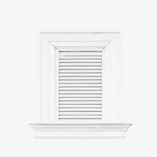 白色厕所厨房百叶窗，透气免抠