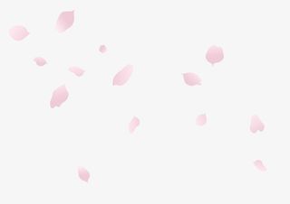 春天粉色梦幻飘落的樱花装饰免抠