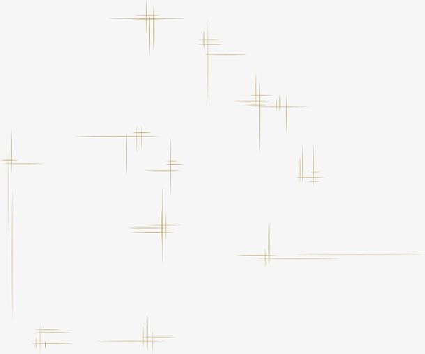 黄色做旧线条免抠