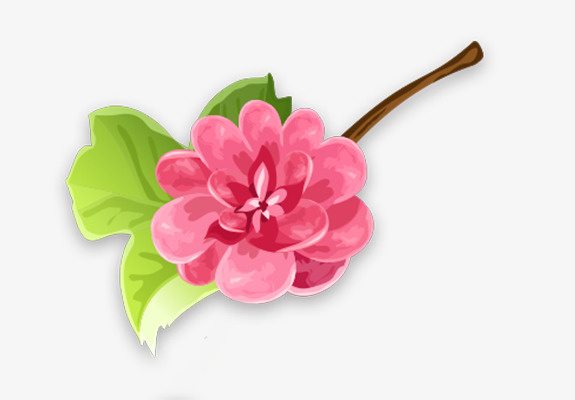 粉红色的小花春天夏天元素免抠