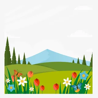 野外风景素材图案免抠手绘/卡通卡通元素