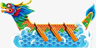 端午节龙舟划船赛龙舟免抠