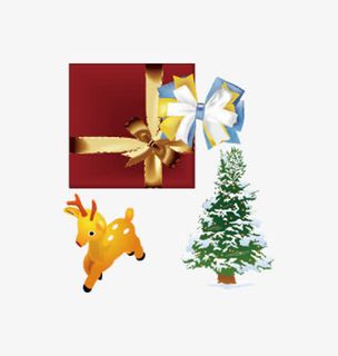 圣诞礼物png免抠素材免抠