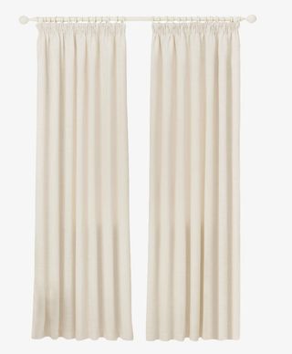 米黄色的窗帘实物免抠