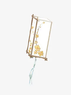 中国风梅花灯笼免抠