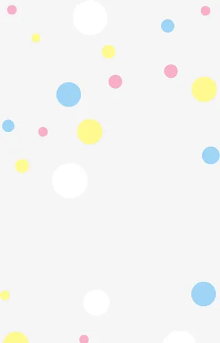 可爱彩色漂浮圆点免抠