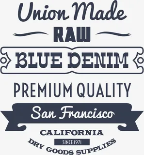 牛仔服饰标签矢量素材免抠 牛仔服饰标签矢量素材免抠