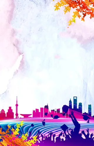 创意毕业季海报素材背景高清
