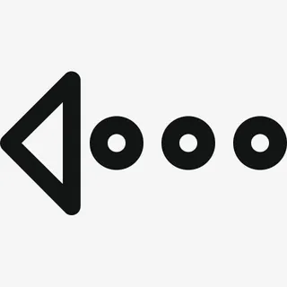 箭头左箭头点缀虚线箭头左豪华的免抠