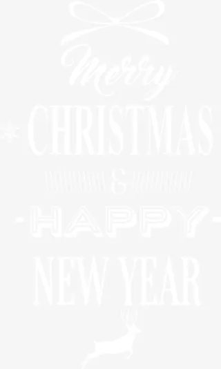 白色圣诞节新年标签免抠