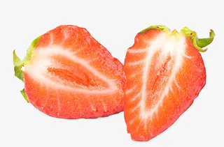 草莓切片装饰素材免抠