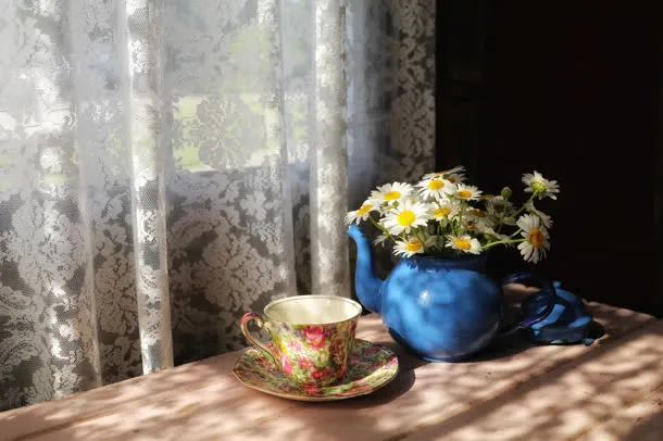 杯子花朵静物摆拍免抠