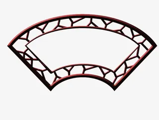 古典相框扇形之春来免抠