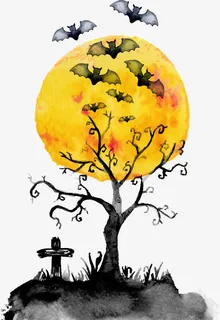 万圣节设计元素免抠