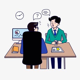 商务沟通问答免抠