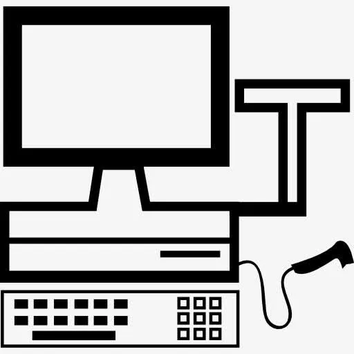 电子记账机扫描仪图标免抠